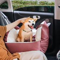 Siège de voiture portable pour chien avec sangles - Sérénité-Canine