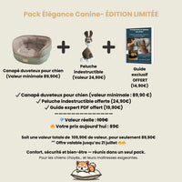 Canapé duveteux pour chien
