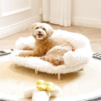 Lit pour chien en bois de chêne - Sérénité-Canine