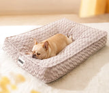 Matelas extra large en velours pour chien | Rêverie Veloutée - Sérénité-Canine