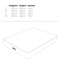 Matelas extra large en velours pour chien | Rêverie Veloutée - Sérénité-Canine