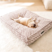 Matelas extra large en velours pour chien | Rêverie Veloutée - Sérénité-Canine